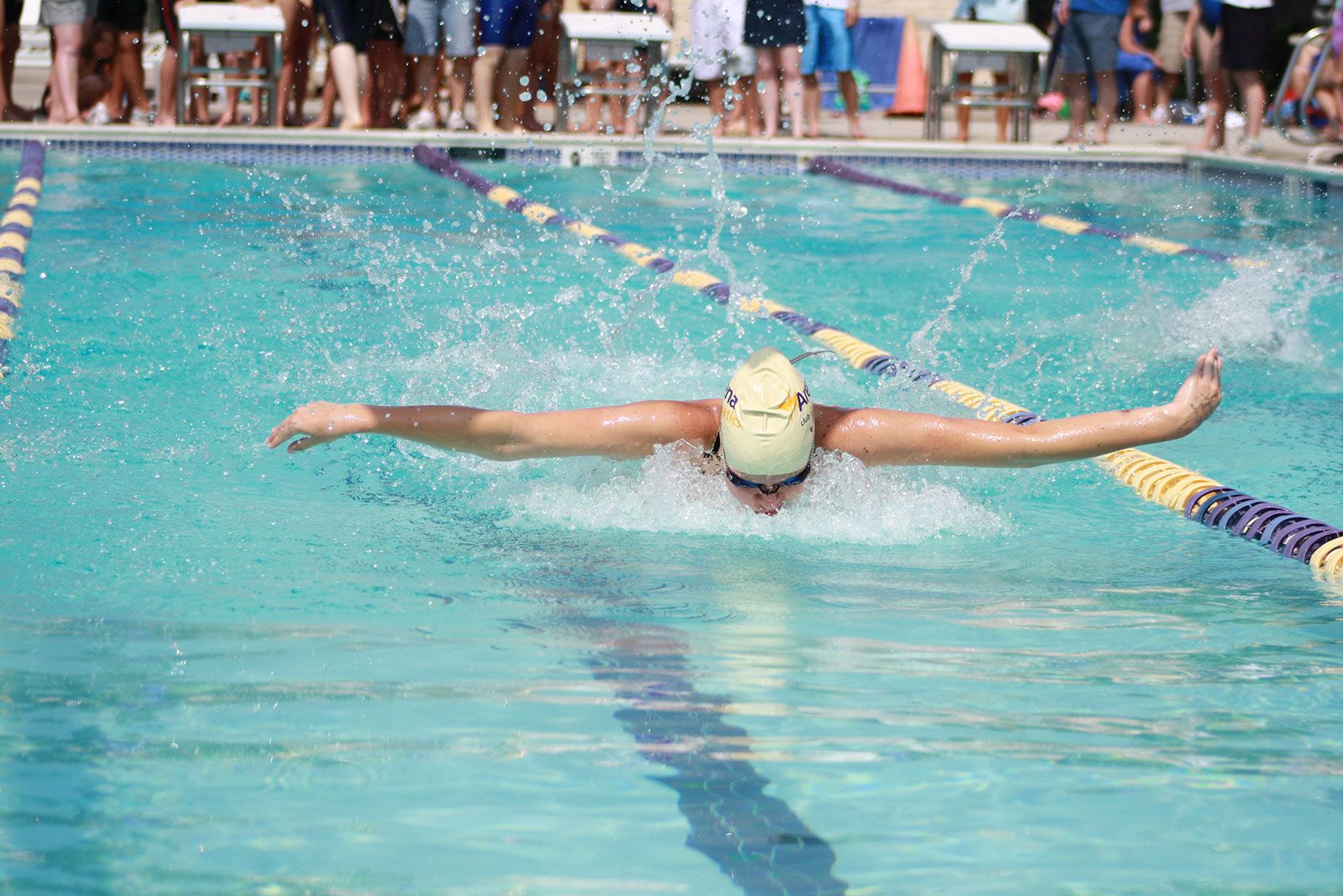 Swimmer on swim team