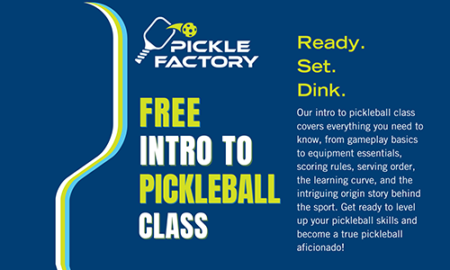 Free intro to pickleball class